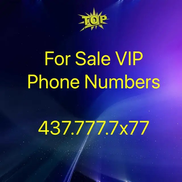 Our VIP numbers will elevate your business 416,647,905,437 Code