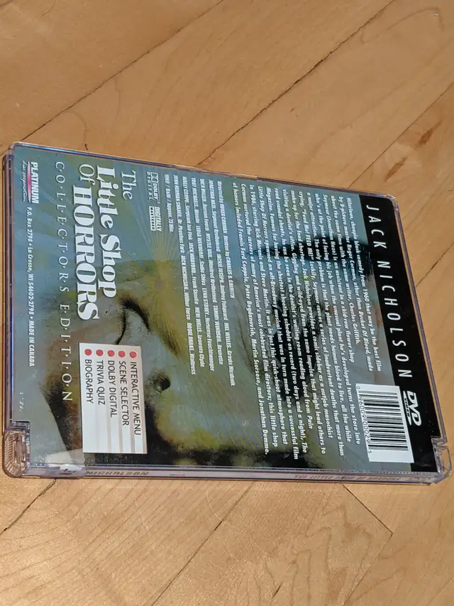 Classic DVD, Little Shop Of Horrors 1960 Jack Nicholson Edition - Photo 4