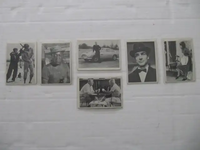 James Bond Secret Agent Black & White Trading Cards Circa 1965