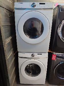 Samsung '27' White Front Load Washer and Dryer Set on Sale‼️