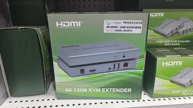 4K 120M KVM HDMI EXTENDER (CAT6)