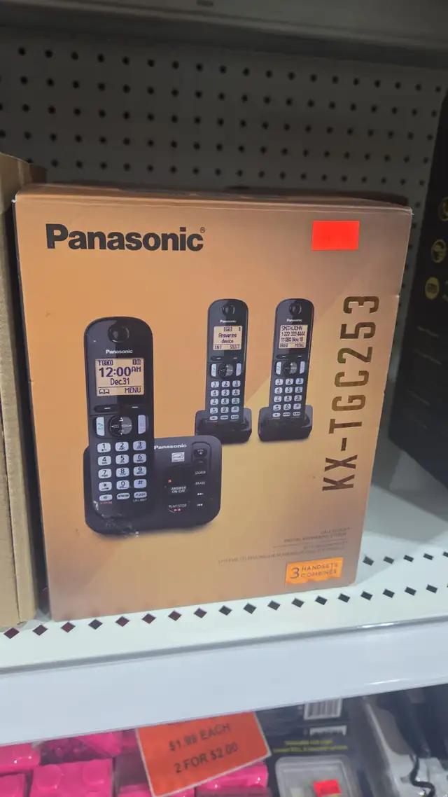 PANASONIC KX-TGC253 CORDLESS PHONE WITH ANSWERING MACHINE