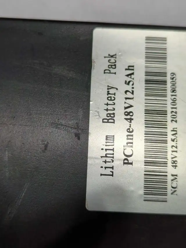 Lithium Battery Pack 48V 12.5Ah - Photo 2