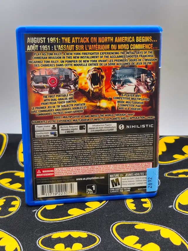 Resistance: Burning Skies - In Case - PS Vita (#2892) - Photo 4