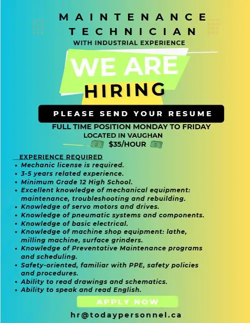 Maintenance Technician