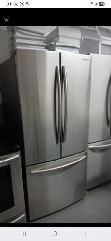 Réfrigérateur INOX portes françaises/Service de livraison offert