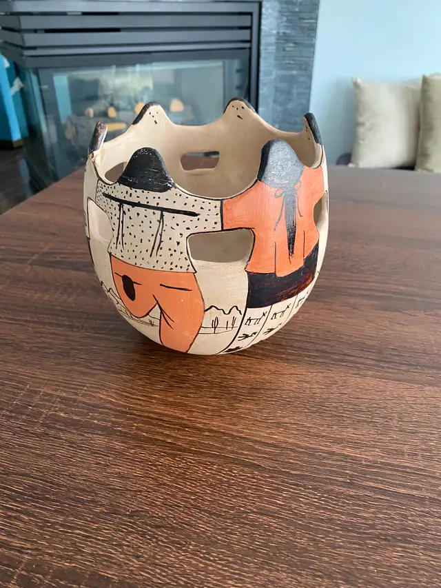 Arizona native pottery , Tohono O’Odham, Mitchell Blackhorse - Photo 4