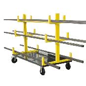 72" Industrial Pipe Handling Rack Cart