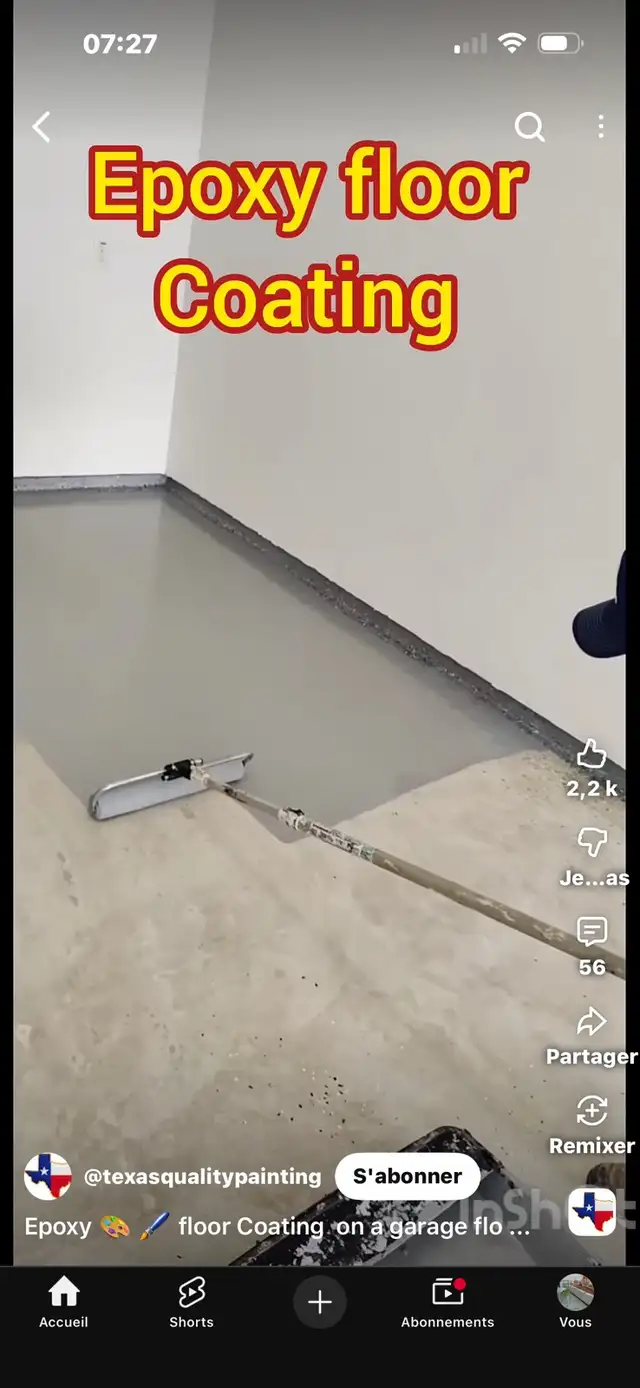 epoxy pour  garage - Photo 3