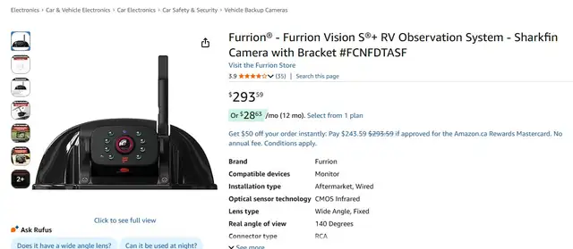 Brand New Furrion Vision S Backup Camera For Sale - Photo 10