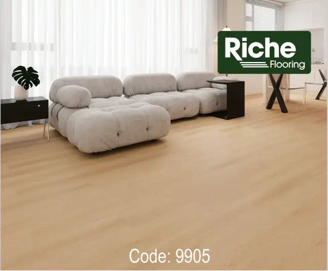 CLEARANCE $1.39/sqft Ivory Birch Laminate Flooring - 12mm