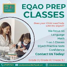 EQAO Grade 3/6/9 Prep Classes - Get Ready for May 2026