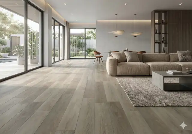 CLEARANCE $2.00/sqft Riche SPC Vinyl Flooring - Driftwood Mist