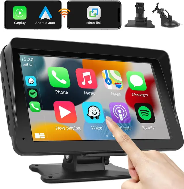 Brand New 7" Portable CarPlay Stereo Screen For Sale