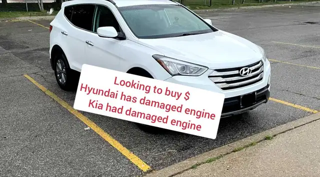 Wanted $ Hyundai and Kia ( has damaged engine )
