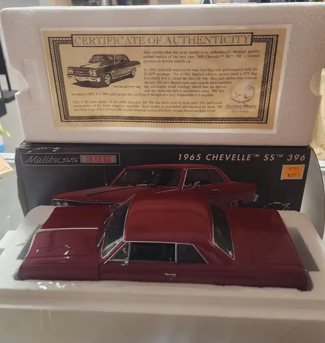 American Muscle 1965 Chevelle SS 396 1:18 Scale Die Cast Replica