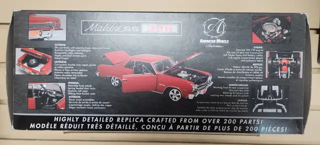 American Muscle 1965 Chevelle SS 396 1:18 Scale Die Cast Replica - Photo 4