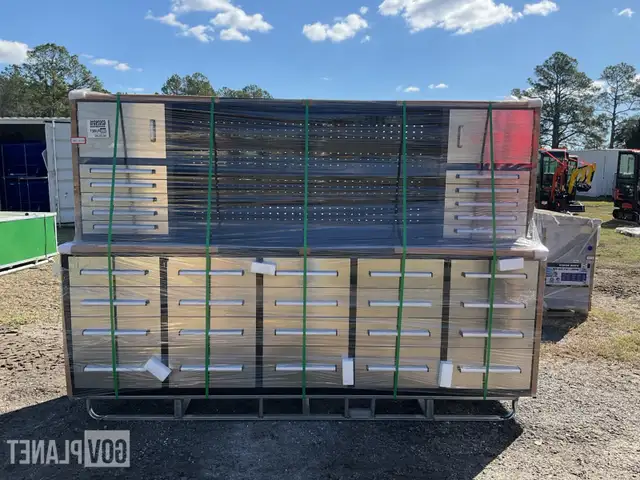 10FT Garage Workbench 30D 2 Cabinets - Photo 3