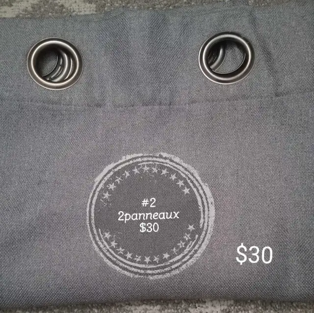 Rideaux à oeillets métalliques disponible - Photo 2