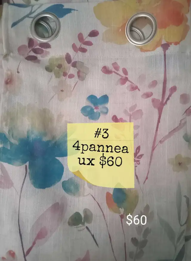 Rideaux à oeillets métalliques disponible - Photo 3