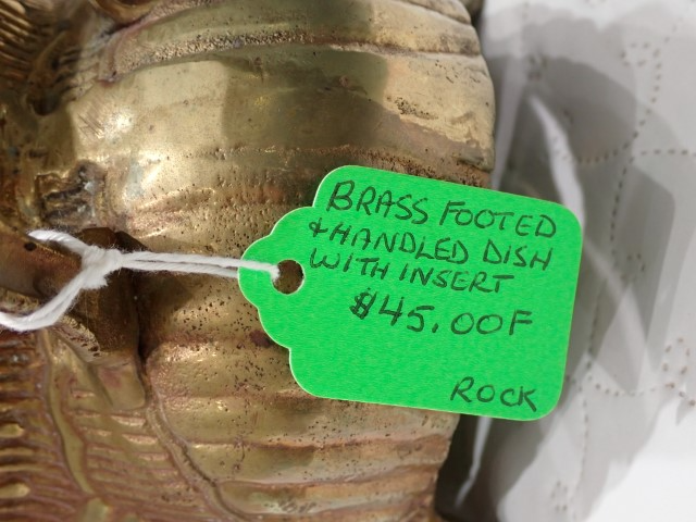 Brass Footed and Handled Dish - Photo 3