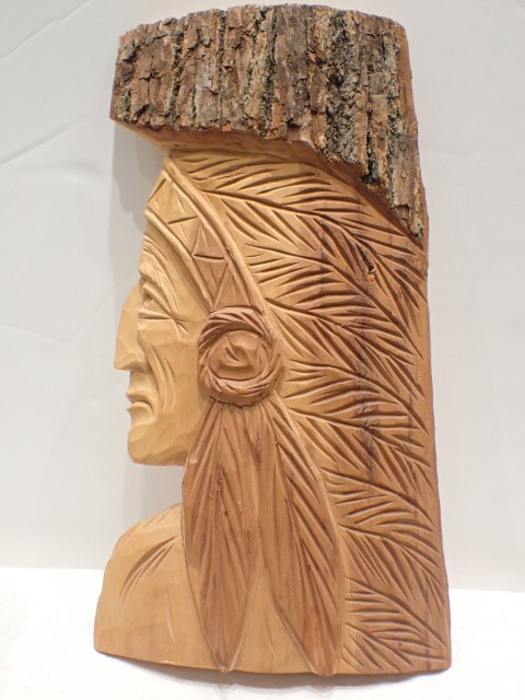 Signed Wooden Warrior