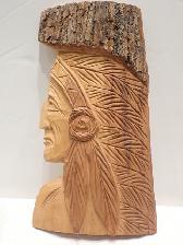 Signed Wooden Warrior