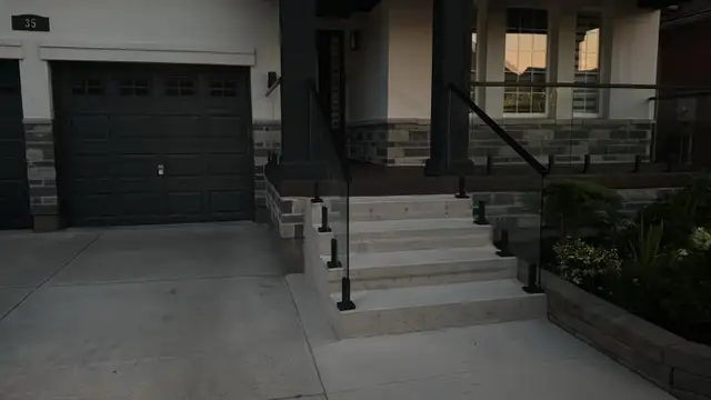 STAIR RAILING GLASS PARTITION OFFICE GLASS ENCLOSURE OFFICE DOOR - Photo 6