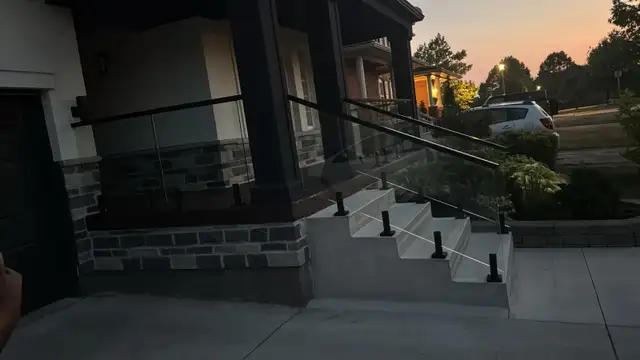 STAIR RAILING GLASS PARTITION OFFICE GLASS ENCLOSURE OFFICE DOOR - Photo 7