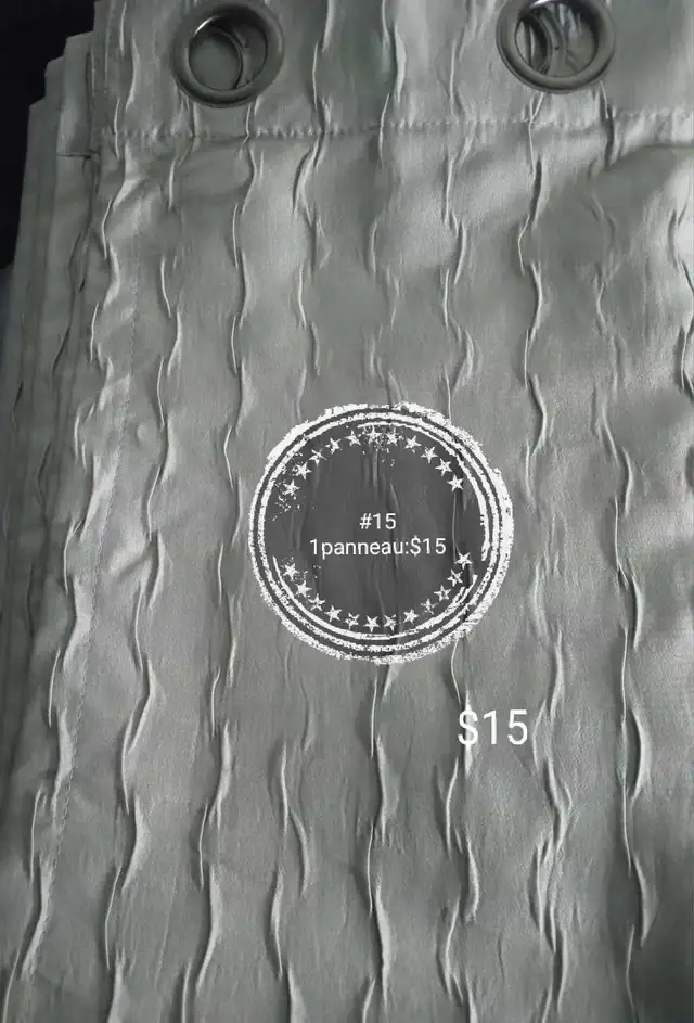 Rideaux oeillets métalliques disponible - Photo 2