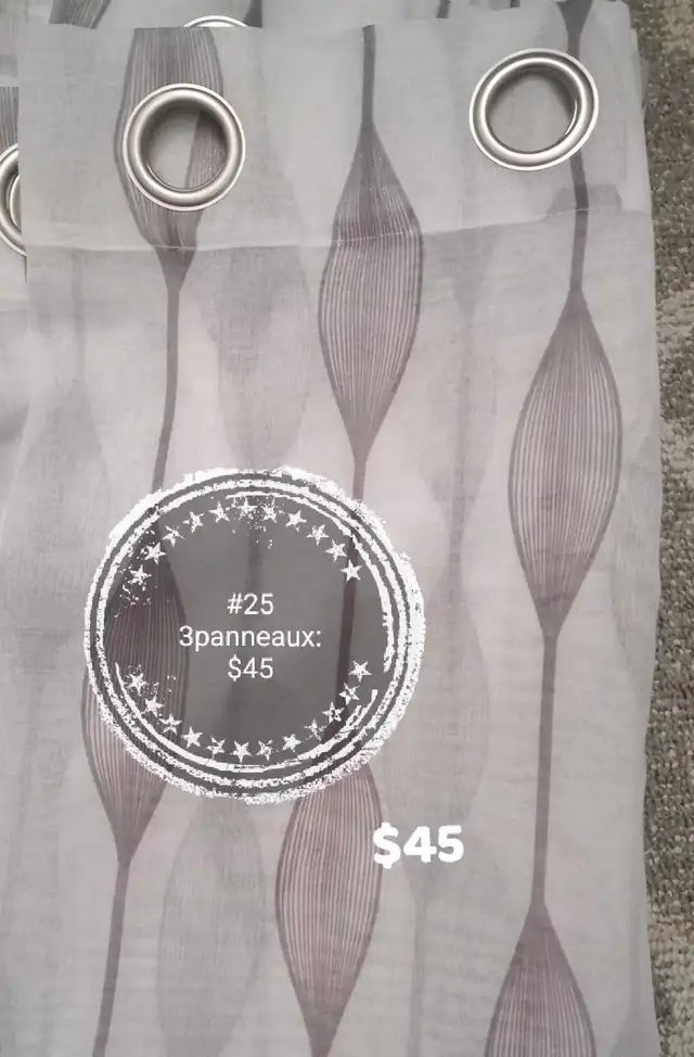 Rideaux oeillets métalliques disponible - Photo 10