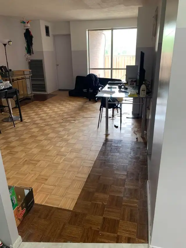 There is a master bedroom with walk-in closet available starting