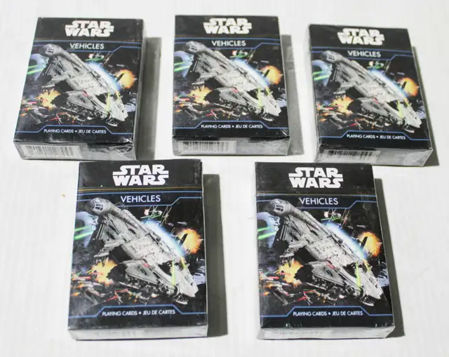 NEW COLLECTOR STAR WARS PLAYING CARD DECKSAS PICTURED
