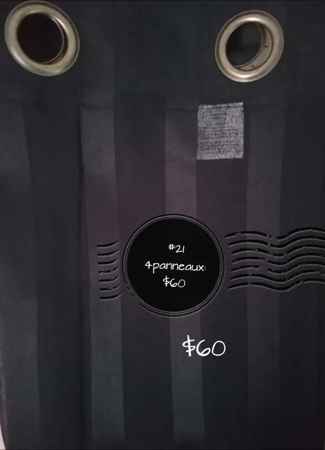 Rideaux à oeillets métalliques disponible - Photo 4