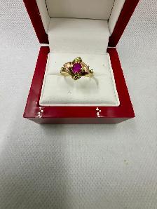 Women's 14K Vintage Rose Gold & Gold Ring~Size 7