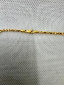 10K Gold Rope Chain~18' - Photo 2