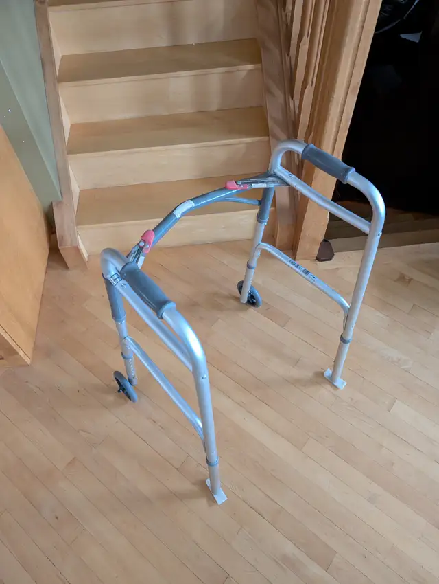 Drive Folding 2-wheel Walker (Front 5" Wheels) - Photo 6