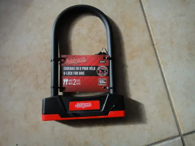 cadenas en U très robuste pour vélo ou scooter