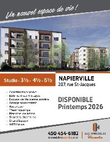 Superbe condo locatif – 5 ½ | Napierville