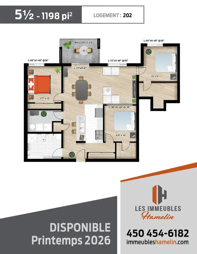 Superbe condo locatif – 5 ½ | Napierville - Photo 4