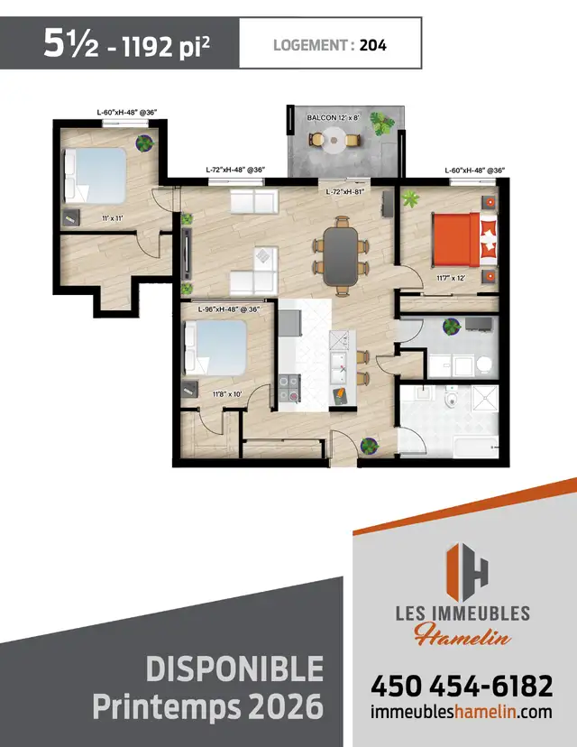 Superbe condo locatif – 5 ½ | Napierville - Photo 6