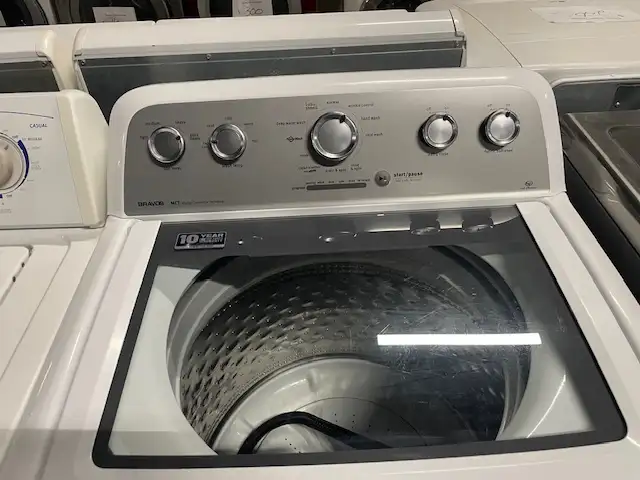 Laveuse seule top load blanche grande capacité Maytag - Photo 2