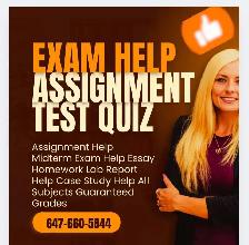 Assignment Help Exam Quiz Help All Subjects Online Course Help