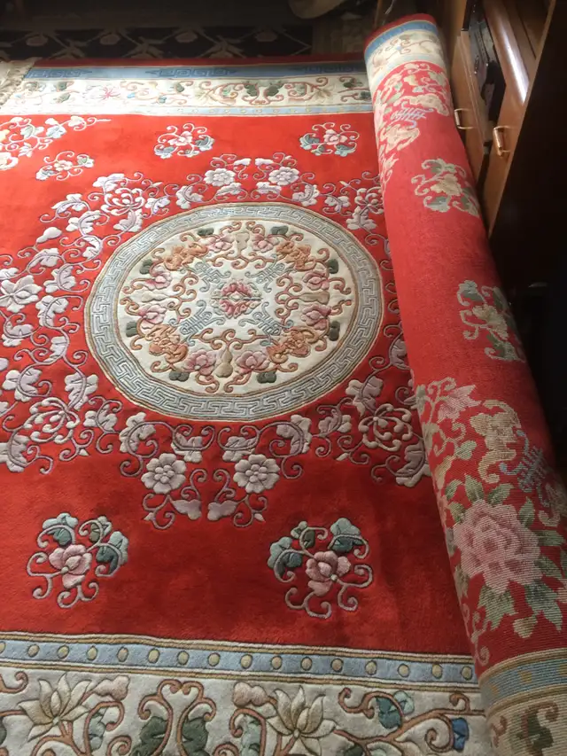 EXCELLENT LARGE 8 X 10 HANDMADE ORIENTAL STYLE WOOL RUG