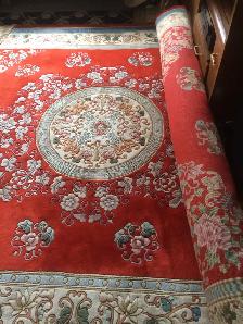 EXCELLENT LARGE 8 X 10 HANDMADE ORIENTAL STYLE WOOL RUG