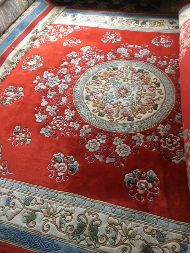 EXCELLENT LARGE 8 X 10 HANDMADE ORIENTAL STYLE WOOL RUG - Photo 3
