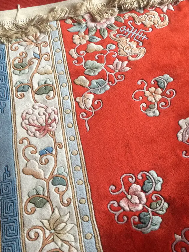 EXCELLENT LARGE 8 X 10 HANDMADE ORIENTAL STYLE WOOL RUG - Photo 5