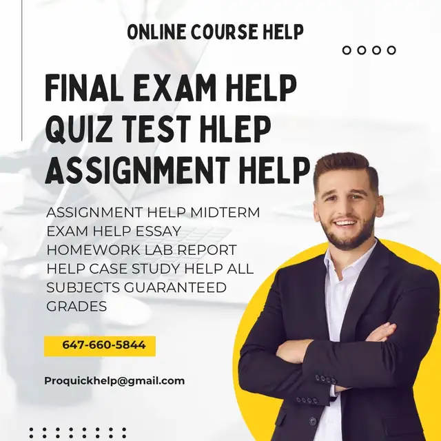 Final Exam Help All Subjects