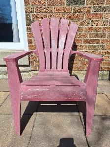 Red Plastic Muskoka Chair