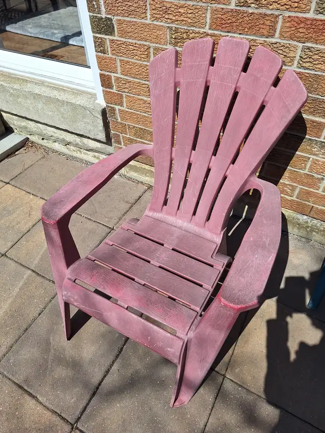 Red Plastic Muskoka Chair - Photo 2